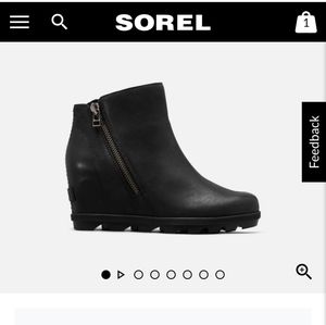 New Sorel Joan of Arctic Wedge II Zip boots